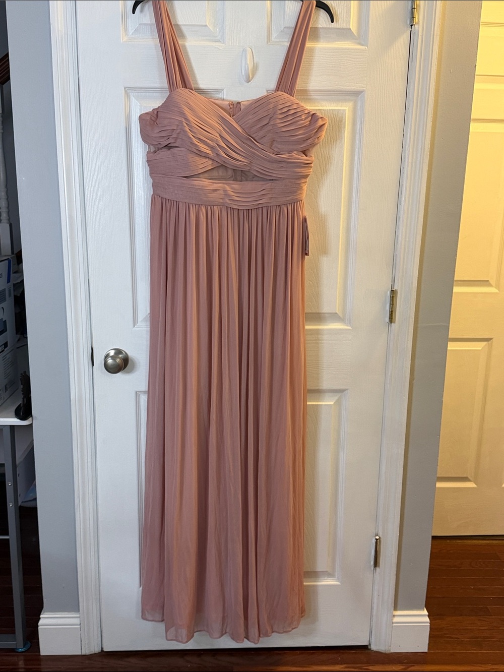 Birdy Grey Dusty Rose Chiffon Maxi Dress